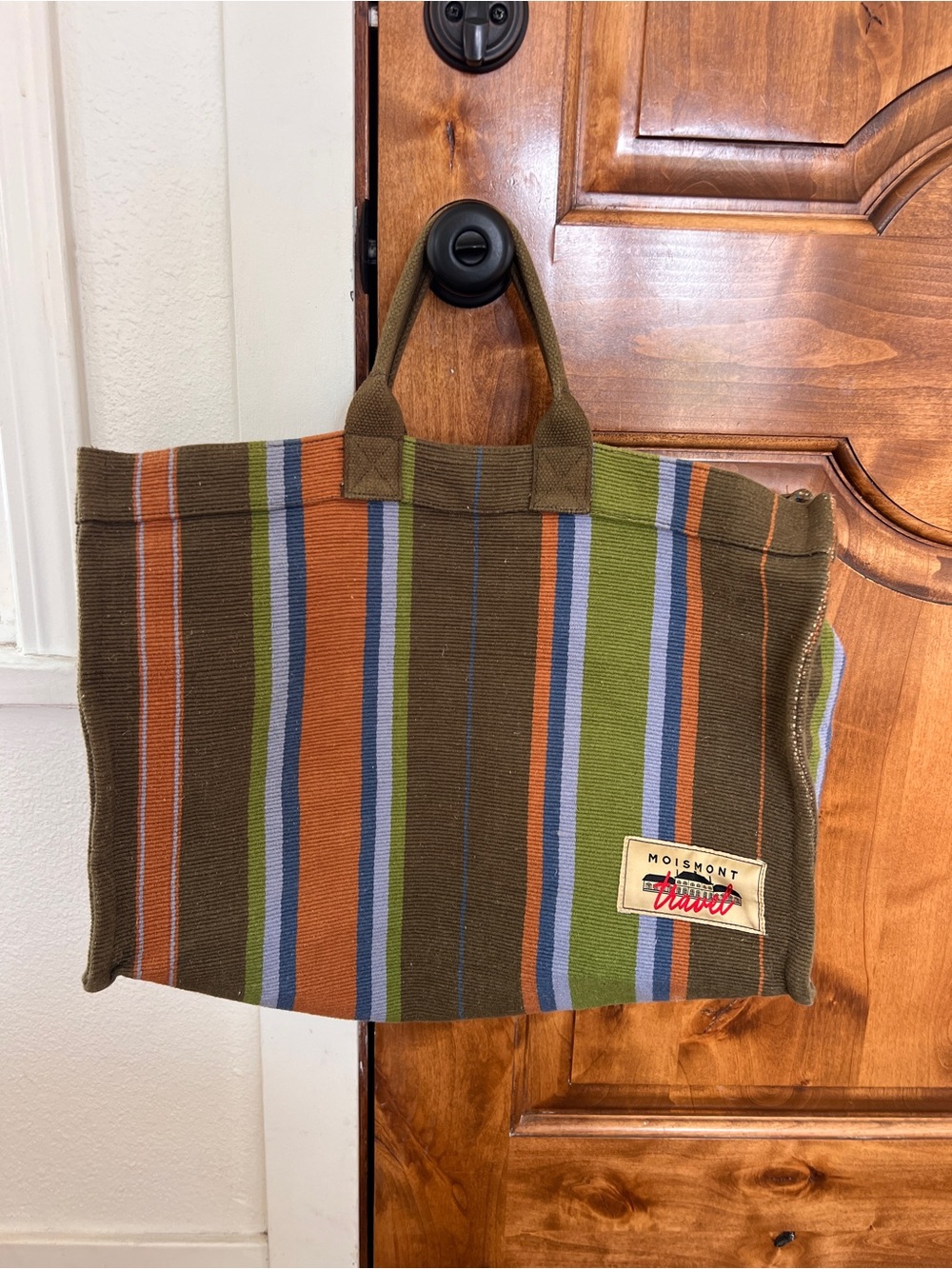 Moismont Green Stripe Tote Bag